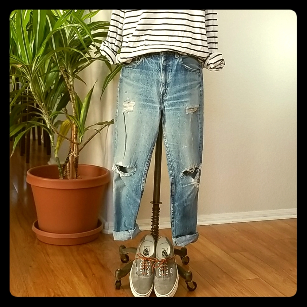 Levi's Vintage 505 Distressed Jeans